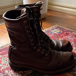 Red Wing Shoes Dark Brown Leather Boots